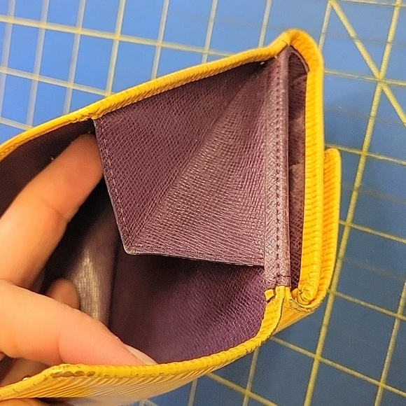 Louis Vuitton Yellow 4.5" x 4" x 1" Wallet - Picture 8 of 13